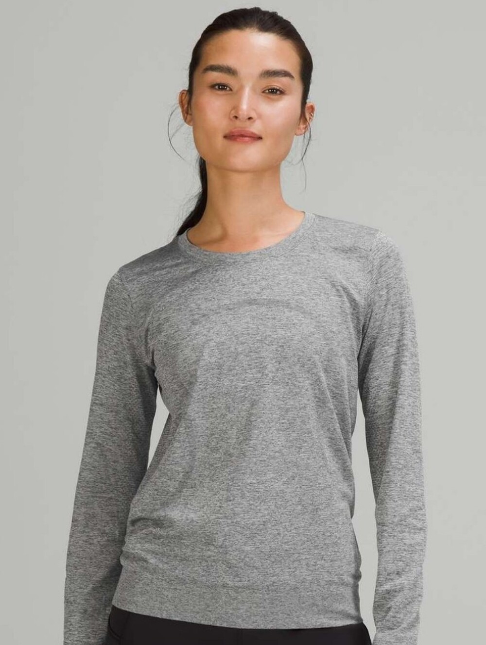 Lululemon Swiftly Relaxed Long Sleeve Shirt Women Size 8 Gray